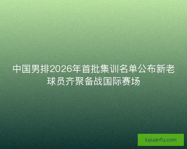 中国男排2026年首批集训名单公布新老球员齐聚备战国际赛场 中国男排2026年首批集训名单公布新老球员齐聚备战国际赛场